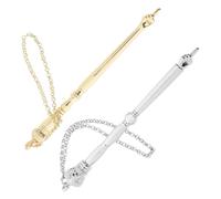 HOMSFOU 2pcs Metal Torah Pointer Hand Bible Reading Guide Page Marker Portable Finger Pointer Tool for Men