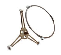 HOMSFOU 2pcs Microwave Turntable Ring Replacement Roller Support for Glass Plate Tray, Plastic Material, and Triangle Shape, Provides Even Heating and Keeps Food Rotating