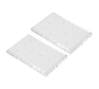 HOMSFOU 2pcs Nail Drill Bits Display Stand with 12 Holes Nail Bit Organizer Holder Storage Box for Acrylic Tools and Manicure Supplies