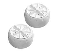 HOMSFOU 2pcs Portable Countertop Washing Machine USB Mini Washer for Delicate Fabrics Efficient Cleaning for Underwear Socks for Travel Apartments