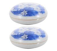 HOMSFOU 2pcs Premium Red Calligraphy Ink Pad Multi Purpose Stamping Ink for School Office and Art Projects Smooth Surface for Easy Cleaning for Traditional Chinese Painting and Seals