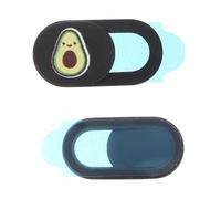 HOMSFOU 2pcs Privacy Cover for Webcam Hacking Slider for Laptop Computer Mobile Phone Tablet Avocado Simple Personal