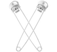 HOMSFOU 2pcs Punk Style Skull Brooch Pin Pin Decorative Charm for DIY Accessories