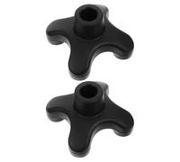 HOMSFOU 2pcs Rubber Walking Stick Base Replacement Tips 4 Prong Self Standing Non-Slip Cane Foot Pads for Elderly Mobility Aids Soft Rubber Quad Cane Feet Suitable for Walking and Crutches