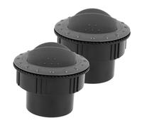 HOMSFOU 2pcs Rv Air Vent Cover Round Vent Deflector for Cargo Trailers Bus and Rv Durable Material Easy Installation Quick Airflow Direction Change