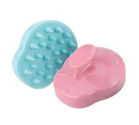 HOMSFOU 2pcs Silicone Shampoo Brush Hair Cleansing Brush with Comfortable Design to Stimulate Blood Circulation and Scalp Massage for Relaxation and Hair Care