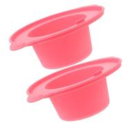 HOMSFOU 2pcs Silicone Wax Melt Liner Bowls 400ml for Hair Removal Wax Warmer Replacement Parts Efficient Melting and Versatile Experience for Home