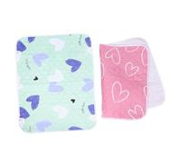 HOMSFOU 2pcs Small Animal Cage Liners Guinea Pig Bedding Waterproof Washable Fabric Reusable 35 X 28 Inch Small Animal Sleeping Mat for Hamster Rabbit