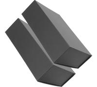 HOMSFOU 2pcs Small Black Foldable Magnetic Closure Boxes with Lids 26x18x7.5cm Hard Paperboard Storage Containers for Bridesmaid Proposal and Present Packaging