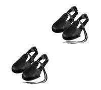 HOMSFOU 2pcs Smashing Cow Leather Safety Overshoes Unisex Shoes Cover with Non Slip Protection for Industrial Workplace Labor Insurance Black