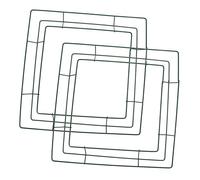 HOMSFOU 2pcs square garland wreath support metal wreath ring heart wire wreath for crafts metal wreath shapes wreath base wedding accessories floral decor ring Pentagram iron flower border