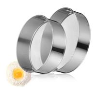 HOMSFOU 2pcs Stainless Steel Flour Sifter Fine Mesh Round Baking Sieve Handheld Manual Strainer for Baking and Cooking, 15cm 20cm Non-Magnetic Kitchen Utensils