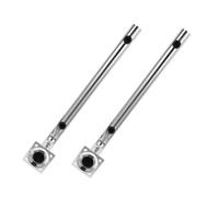 HOMSFOU 2pcs Stainless Steel L-Shaped Wireless Bridge Bracket 30cm Outdoor Antenna Mount Pole Support for Security Camera Wall and Building-to-Building Installation