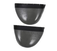 HOMSFOU 2pcs Steel Toe Covers Work Shoe Caps for Men and Women Breathable Impact Protection Metatarsal Guards Resistant Safety Footwear Inserts for Industrial and Construction Use Silver
