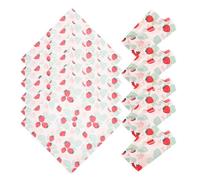 HOMSFOU 2pcs Strawberry Pattern Decorative Napkins Set, Square Colorful Printed Paper Napkins for Summer Beach Party and Dining, Disposable Table Tissue for Restaurants and Bakeries
