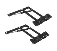 HOMSFOU 2Pcs Table Lifting Rack with Spring Support Hydraulic Lift Hinge for Folding Desk and Furniture Height Force Durable Hardware for Corner Cabinets and Multifunctional Use