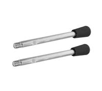 HOMSFOU 2pcs Threaded Revolving Crank Handles Metal Clamping Grip for Drill Press and Milling Machine Durable Long Arm Handwheel for Enhanced Industrial Efficiency