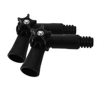 HOMSFOU 2pcs Threaded Tip Hinge Adaptor for Extension Pole, Angle Broom Handle Adapter Compatible with Window Cleaner Brush and Outdoor Cobweb Duster, Metal Mop Pole Accessory