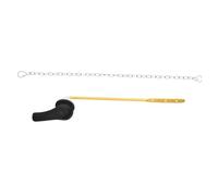 HOMSFOU 2pcs Toilet Flush Tank Lever Replacement Kit with Flapper Chains Toilet Handle for Elderly Easy Installation Bathroom Accessories for Efficient Water Flow