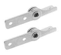 HOMSFOU 2pcs Torque Damping Positioning Hinges Smooth Friction Pivot Door Fittings for Cabinets Electrical Folding Support Left Right Stainless Steel