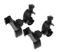 HOMSFOU 2pcs Tripod Phone Holder Clamp with Enhanced Surface Grip and Stable Clamping Base, Abs Material Smartphone Stand for Live Streaming and Trade Show Demonstrations