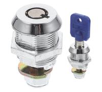 HOMSFOU 2pcs Tubular Cam Locks for Cabinet and Metal Doors with Key Removable Only in Locked Position Easy to Install Suitable for Camper Doors and Desk Drawers Random Color