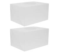 HOMSFOU 2pcs Versatile Voting Box with Slot Plain Exterior Pp Material Easy Assembly Decorative Creative Design for Holiday Celebrations and Offices