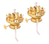 HOMSFOU 2pcs Vintage Kerosene Lamp Regulator and Oil Lamp Wick Base Easy to Install Replacement Accessories for Housewarming Lantern Lovers