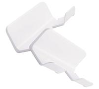 HOMSFOU 2pcs Wall Mount Hair Dryer Holder Bathroom Blow Dryer Rack Storage Shelf Space-saving Stand for Home Bathroom Organization