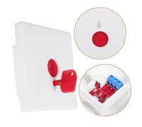 HOMSFOU 2Pcs Wall Mounted Emergency Call Switch Button with Key Manual Alarm for Elderly Patient Home Hospital Safety Alert