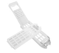 HOMSFOU 2pcs Washing Machine Filter Box Replacement with Effective Filtration and Convenient Cleaning, White Plastic Mesh for Laundry Routine and Home Appliance Use