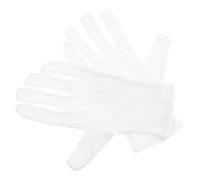 HOMSFOU 2pcs White Cotton Protective Work Gloves for Demanding Work Environments Suitable for Extended Wear Garden Safety Gloves and Household for Adults