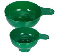 HOMSFOU 2pcs Wide Mouth Plastic Jam Funnels with Strainer Large Diameter Kitchen Funnel Set for Mason Jars and Sauce Filling for Home Canning and Liquid Transfer