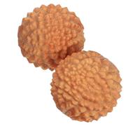 HOMSFOU 2pcs Wooden Hand Massager Balls Sturdy Lightweight Durian Shaped Small Hand Massage Tools for Seniors and Middle-Aged to Relax and Exercise Your