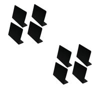 HOMSFOU 2sets Acrylic Blackboard Message Display Board for Wedding Party Versatile Chalkboard for Food Labels Cafe Tables and Sign Stands for Drawing Messages and Event Decor 4pcs*2