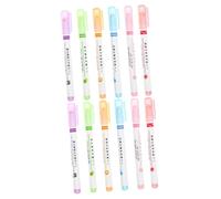 HOMSFOU 2sets Pens Set Art Markers for Book Marking Journaling Crafting Versatile Smooth Writing Highlighters Vibrant Colors 6pcs*2