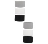HOMSFOU 2sets Spray Bottles Insulated Bottle Holder Silicone Glass Cup Cover 3pcs*2