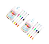 HOMSFOU 2sets Washable Markers Set for Soft Tips Vibrant Watercolor Ink Pens for Boys and Smooth Writing School Supplies for Classroom Creativity and Easy Cleaning 24pcs*2