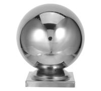 HOMSFOU 3-Pack Fence Post Caps: Handrail Balls Replacement with Ball Base 3.15In - Sturdy Guardrail Post Cover for Gates, Fences, Indoor & Outdoor