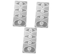 HOMSFOU 3 pcs DIY Silicone Book Page Holder Mold Thumb Ring Bookmark Casting Mould for Crafting Unique Literary Non Stick Design for Easy Handling for Personal Use and Special Occasions