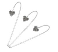 HOMSFOU 3 Pcs Luminous Heart Shape Pendant Holder for Perfume Openable Hollow Out Jewelry Case for DIY Necklaces Mixed Color Design for Special Occasions