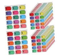 HOMSFOU 300pcs Blank Signs with Strong Adhesion Bright Explosion Price Tags for Retail Store Garage Easy to Write and Remove for Product Pricing and Inventory Management