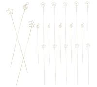 HOMSFOU 30Pcs Floral Card Holder Clips Metal Flower Picks for Wedding Birthday Party Decorations Bouquet Card Stands Durable Material for Table Numbers Photos Memo Notes