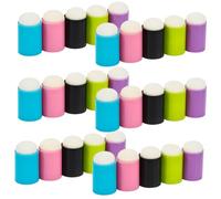 HOMSFOU 30pcs Nail Art Sponge Heads Set round Soft Foam Tips, Nail Polish Dotting Pen Replacement Accessories for Manicure DIY and Glitter Powder Application