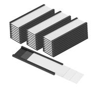 HOMSFOU 30pcs Plug Label Magnetic Door Label Holder Sign Protectors for Warehouse Organization