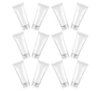 HOMSFOU 30pcs Refillable Plastic Squeeze Bottles 20ml Travel Empty Tubes with Flip-top Cap for Facial Cleanser and Shampoo Portable Convenience for Every Occasion