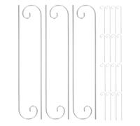 HOMSFOU 30pcs Shepherd Hooks for Outdoor Garden Use, Iron Material with Sturdy Construction, Elegant Artistic Craftsmanship, for Hanging Plant Labels and Decorations in Public Parks