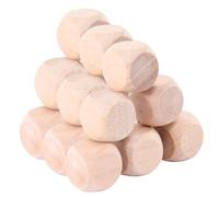 HOMSFOU 30pcs Unfinished Wood Dice DIY Blank Wooden Cubes for Painting and Craft Projects for Game and Custom Dice Creation
