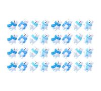 HOMSFOU 32pcs Resin Polar Bear Miniature Statue with Realistic Design and Resistance to Breakage for Fairy Garden Landscape and Dollhouse Decoration