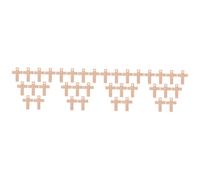 HOMSFOU 36pcs Wooden Cross Keychain Pendant Key Pendant Charm Cross Charm for Bag Purse